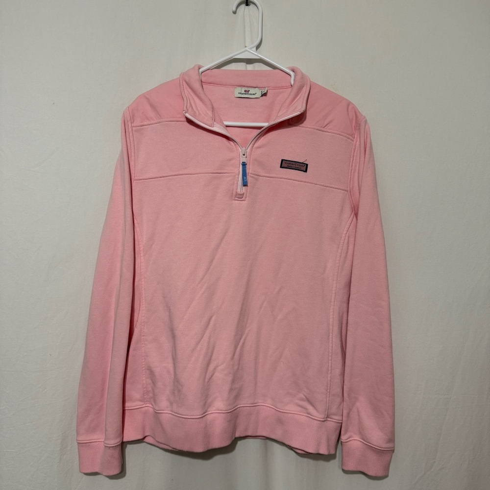 Vineyard Vines Pink Pullover with Logo